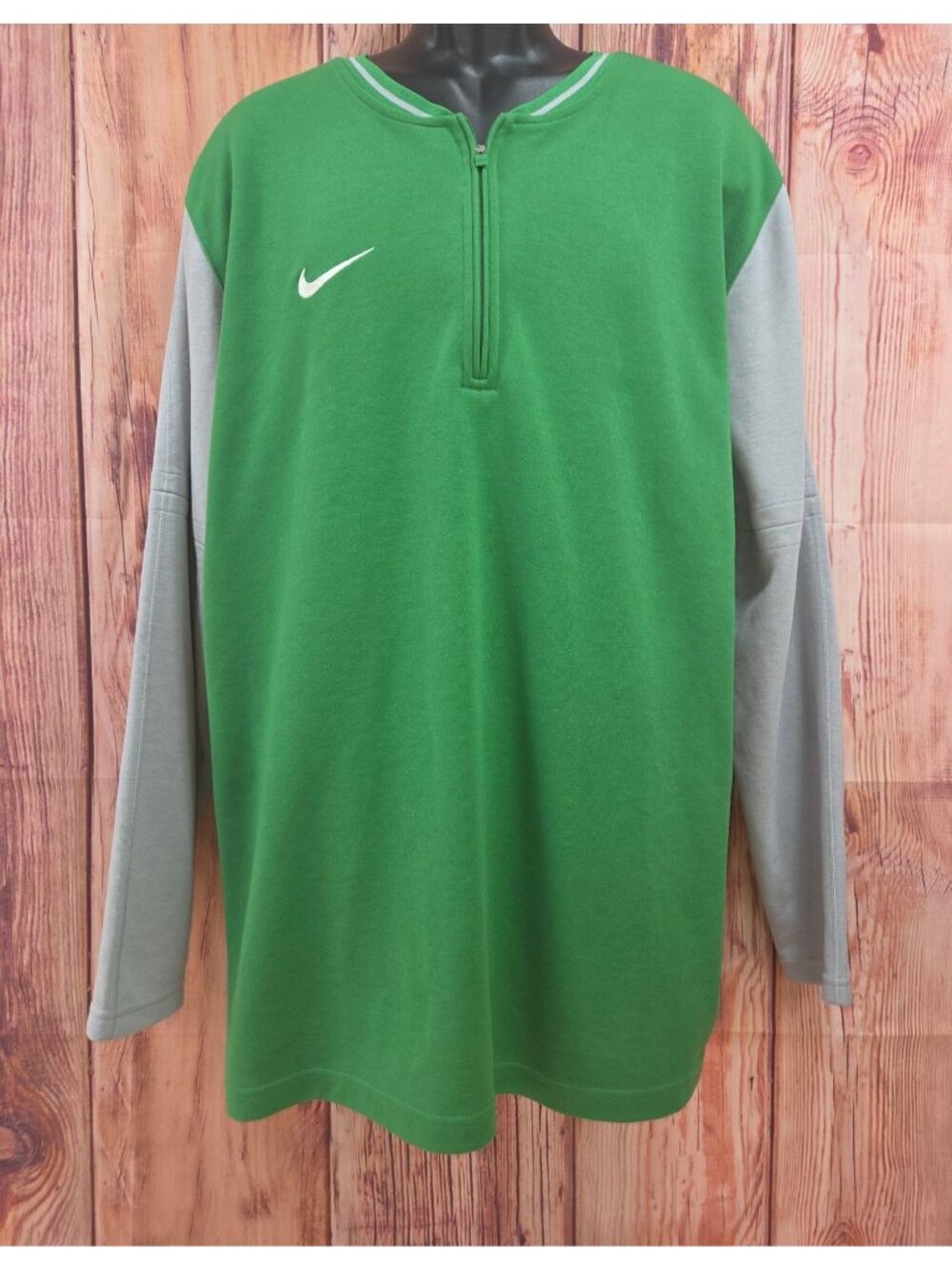 Nike Dri-Fit Green Long Sleeve Pullover Shirt XXL